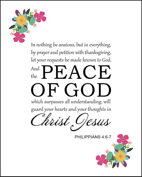 Philippians 4:6-7 - Peace of God | Peace of god, Philippians 4 6 7, Faith sayings