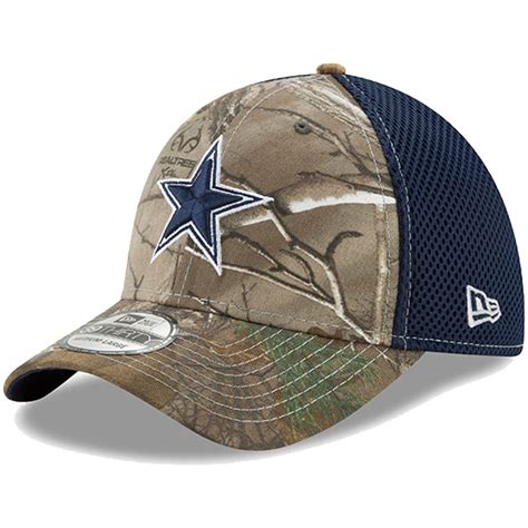 Men's Dallas Cowboys New Era Realtree Xtra Camo/Navy Neo 39THIRTY Flex Hat