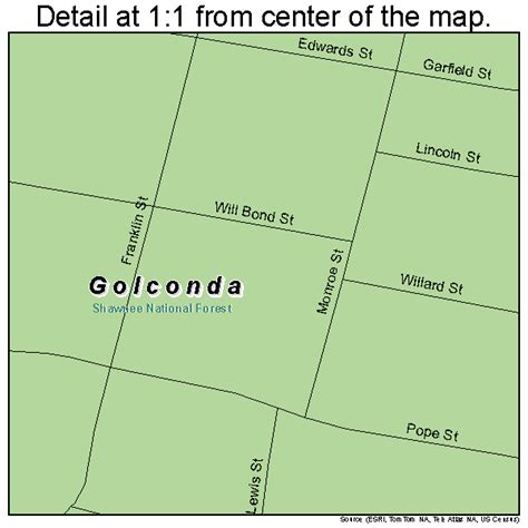 Golconda Illinois Street Map 1730133