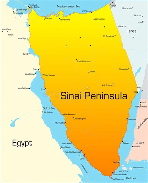 Sinai Peninsula. Abstract vector color map of Sinai Peninsula , #SPONSORED, #Abstract, # ...