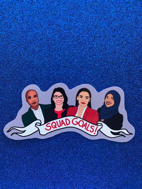 THE SQUAD STICKER The Squad Congress. Aoc Sticker Liberal | Etsy