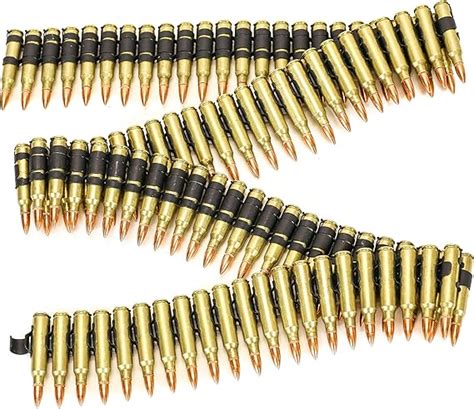 Amazon.com: Bullet Belt M16 .223 Caliber Black Metal Link Brass Shell ...