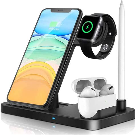 Wireless Charger Dock 4 in 1 Fast Charging Station - Orbisify.com