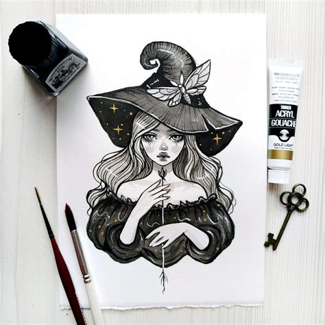 Witch Drawing