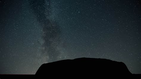 Milky Way at Uluru Mountain in the Ayers Rock Park, Australia 14869699 Stock Video at Vecteezy