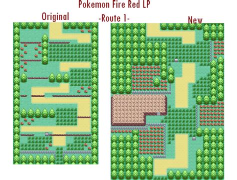 Pokemon Fire Red LP - Route 1 comparison by video-boy-mal on DeviantArt