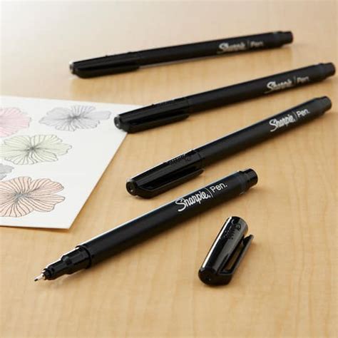 6 Packs: 4 ct. (24 total) Sharpie® Black Fine Point Pens | Michaels