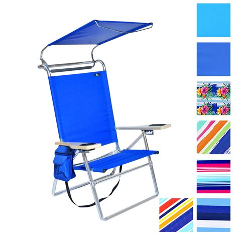 Deluxe 4 Reclining Positions Lightweight High Aluminum Beach Chair with ...