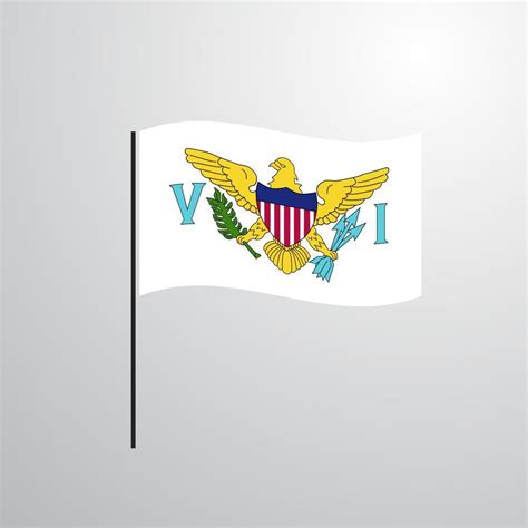 Virgin Islands US waving Flag 14044548 Vector Art at Vecteezy