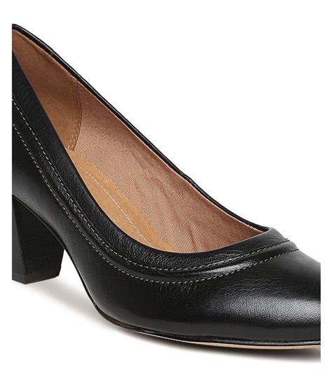 Clarks Black Block Heels Price in India- Buy Clarks Black Block Heels Online at Snapdeal