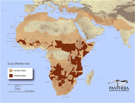 GIS Research and Map Collection: Maps of Lion Habitats Available from ...