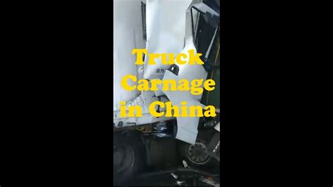 China Truck Crash, the aftermath. - YouTube