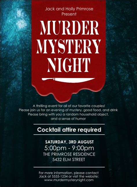 Murder Mystery Invitation