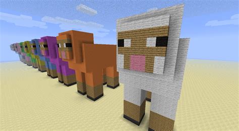 Sheep Statues Minecraft Project