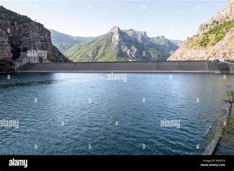 Views Lake Koman Dam Albania Stock Photo - Alamy