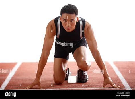 Track and field athletes in training Stock Photo - Alamy