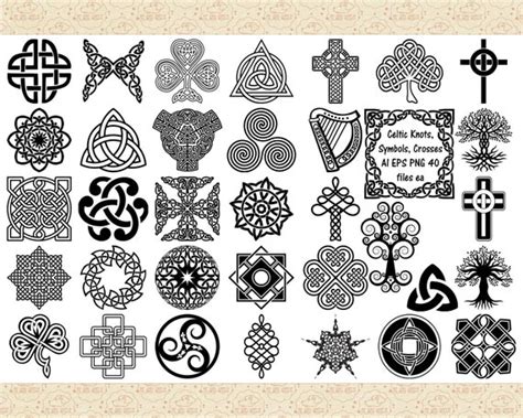 Celtic Knots Crosses Symbols AI EPS & Png Files be Aware | Etsy Canada