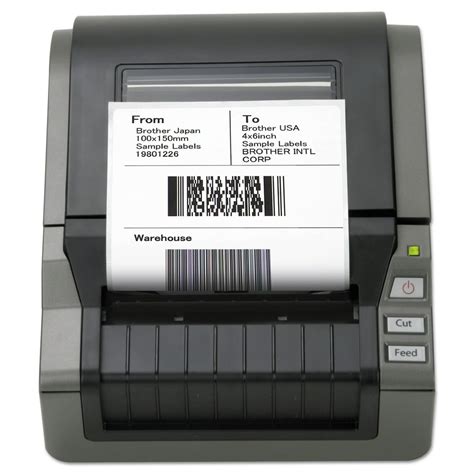 Brother QL-1050 Wide Format PC Label Printer, 69 Labels/Min, 6-3/5"w x 8-3/5"d x 5-4/5"h ...