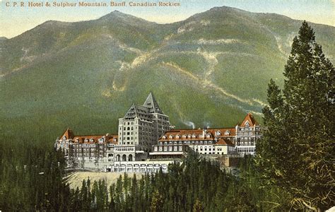 Postcard 14417: Coast Publishing Co, C.P.R. Hotel & Sulphur Mountain, Banff, Canadian Rockies ...