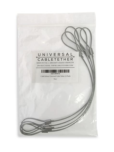 CableTethers.com Universal Cable Tether (4 Pack)