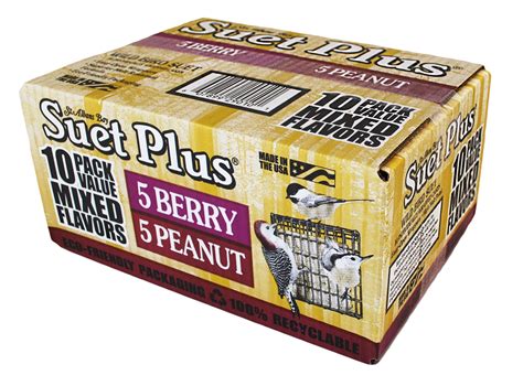 Suet Cake Mixed 10 Pack - 10 Pack Extra Value! | Wild birds, Suet cakes, Bird suet