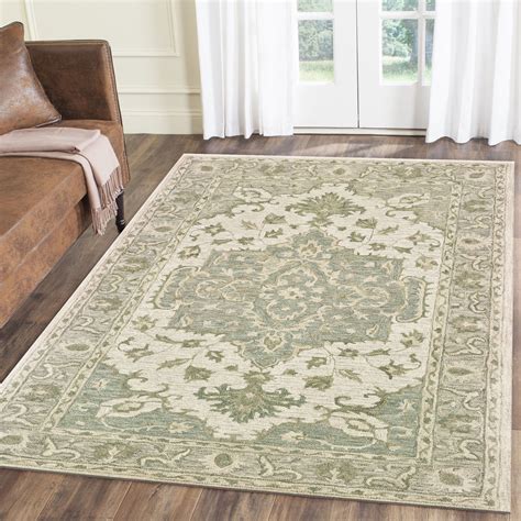 LR Home Modern Traditions Sea Green and Gray Indoor Area Rug(8' x 10 ...