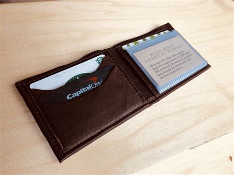 Buffalo Leather RFID Wallet - RFID Blocking Protection - Made in USA