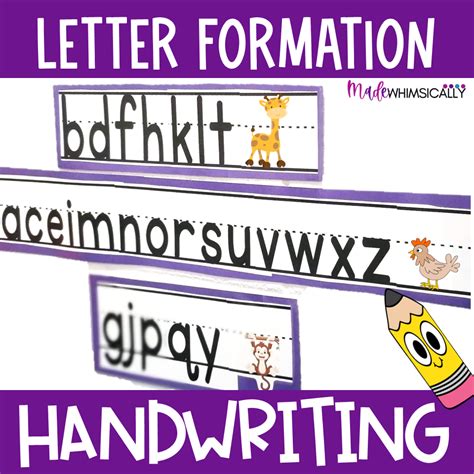 Handwriting Practice Alphabet Letter Formation Alphabet Poster and ...