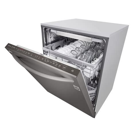 LG QuadWash Top Control 24-in Smart Built-In Dishwasher With Third Rack ...