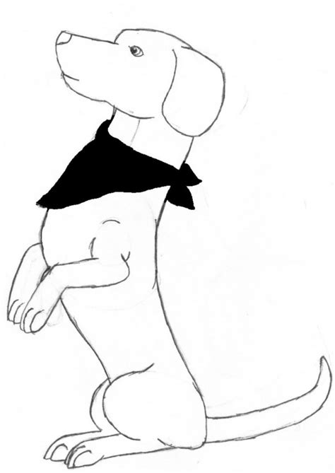 sausage dog coloring page - Clip Art Library