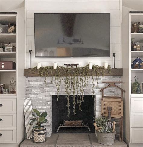 Stone Fireplace With TV Above Ideas – Fireplace Guide by Linda