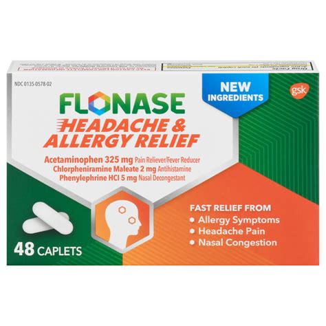 Save on Flonase Headache & Allergy Relief Caplets Order Online Delivery | Giant