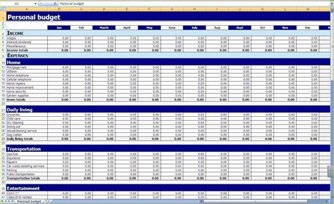 Free S&op Excel Template Of 10 Yearly Bud Template Excel Free ...