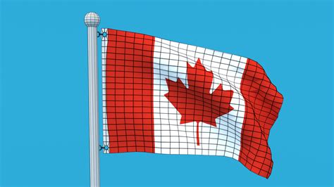 ArtStation - Low Poly Seamless Animated Canada Flag | Game Assets