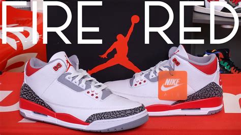 JORDAN 3 FIRE RED! Instant Classic! On FEET!🔥🔥 - YouTube