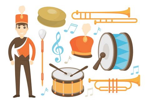 Marching Band Icons Vector 165053 Vector Art at Vecteezy