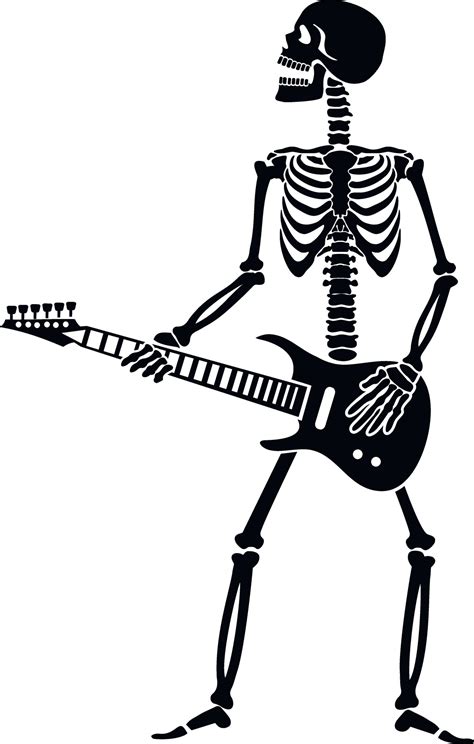 Skeleton Guitar Svg