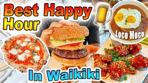 BEST Happy Hour deals in Waikiki🍻 Hawaii 2024 (Oahu cheap eats)｜beers ...