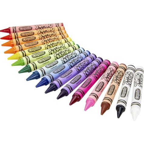 Crayola Jumbo Crayons - Assorted - 16 / Pack