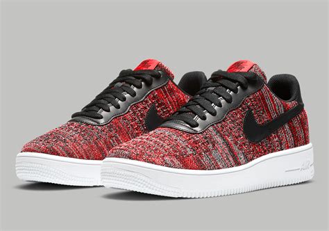 Nike Air Force 1 Low Flyknit 2.0 Red Grey CI0051-600 | SneakerNews.com