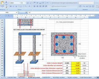 concrete estimate calculator excel template | Estimate template, Excel templates, Civil engineering