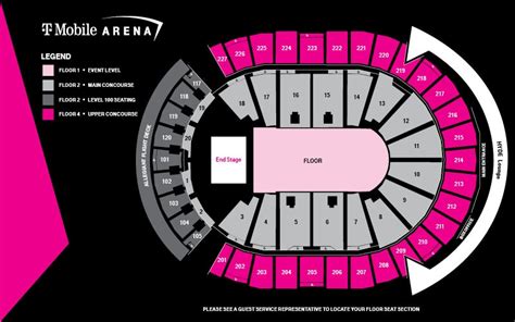 Seating Maps | T-Mobile Arena