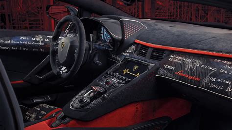 2021 Lamborghini Aventador S by Yohji Yamamoto 5K Interior Wallpaper | HD Car Wallpapers | ID #16287