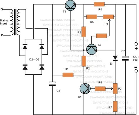 0-100v Variable Power Supply Circuit - symbol