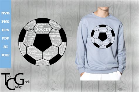 Soccer Ball Word Art SVG | Sports Graphic by The Crafty Geek · Creative ...