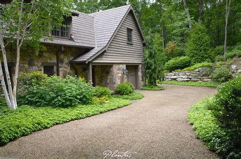 Pea gravel driveway in the mountains of North Carolina. A Planters ...