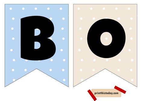 Free Printable It’s a Boy, Cute Baby Announcement Banner