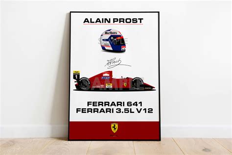 Alain Prost – Ferrari 641 Car & helmet – Scuderia GP