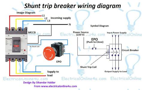 Shunt Trip Breaker Wiring Diagram Explanation - Electrical Online 4u ...