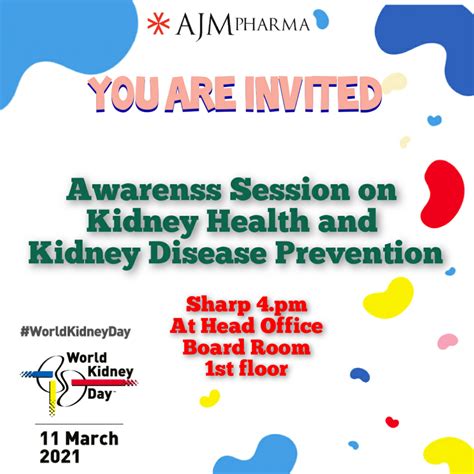 Awareness sessions on Kidney Disease Prevention - World Kidney Day